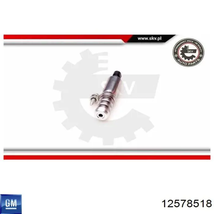 Купити 12578518 General Motors Клапан електромагнітний положення (фаз) розподільного валу, правий