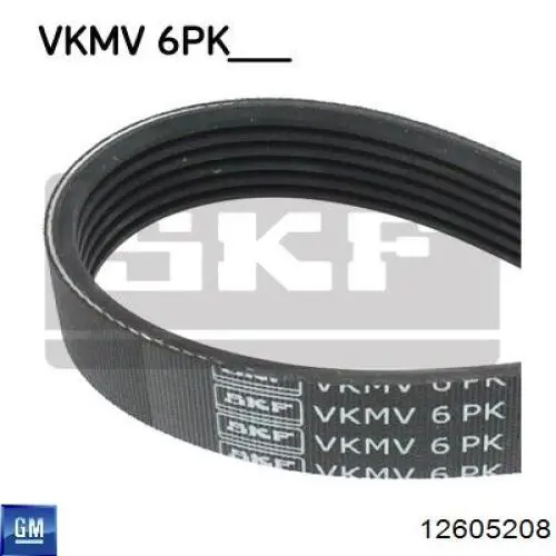 Клиновий ремінь General Motors 12605208 ціна, від 14.18 USD