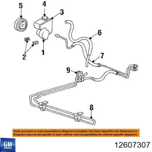 Шків насосу гідропідсилювача керма (ГПК) 10166335 General Motors