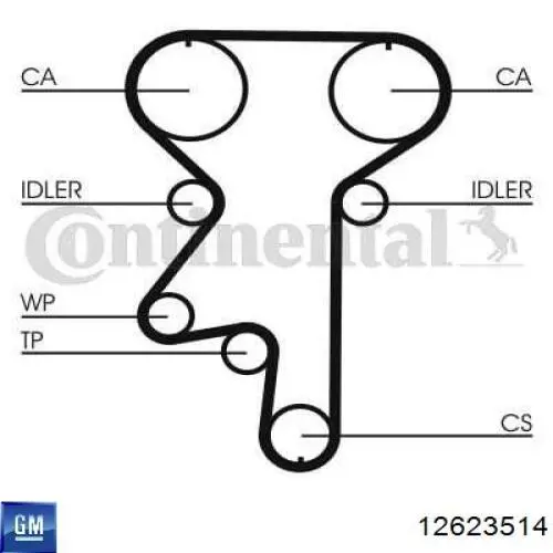 Башмак натягувача ланцюга ГРМ Peugeot/Citroen 12623514 ціна, від 35.86 USD