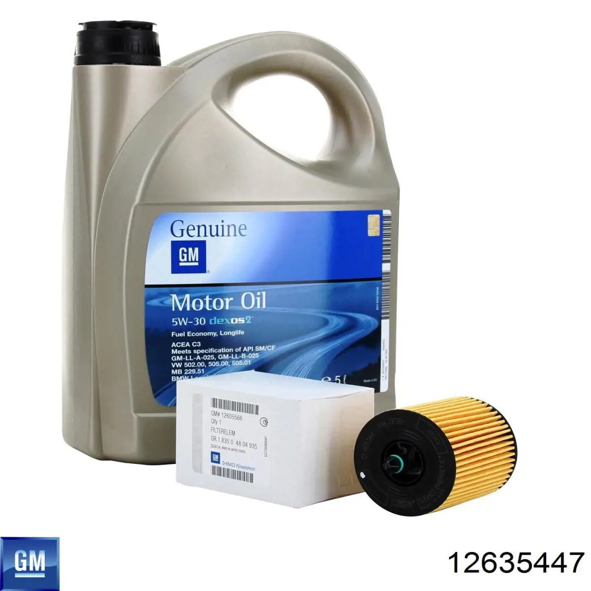 12635447 General Motors Ланцюг ГРМ, комплект