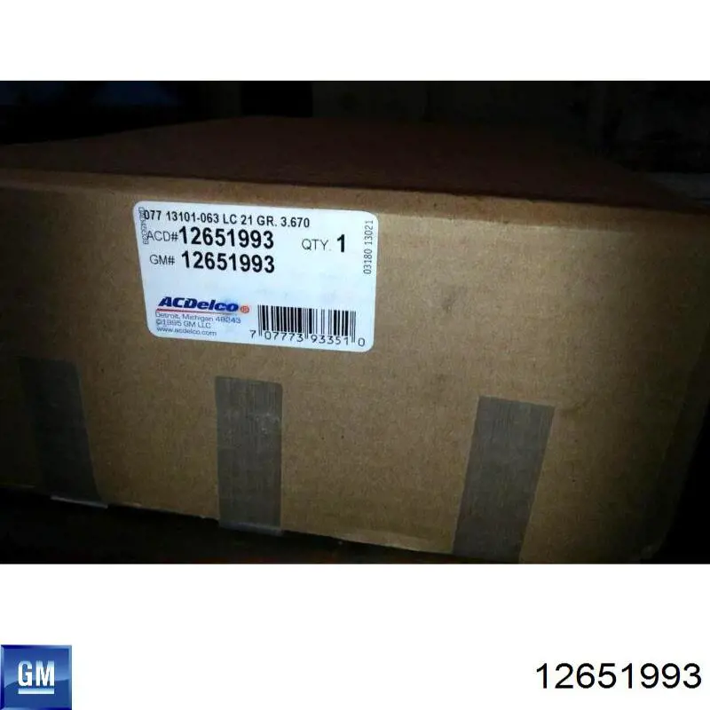  12651993 General Motors