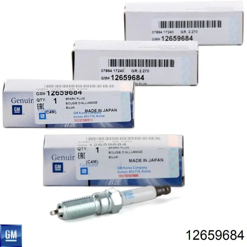 Свічки автомобільні General Motors 12659684 ціна, від 16.21 USD