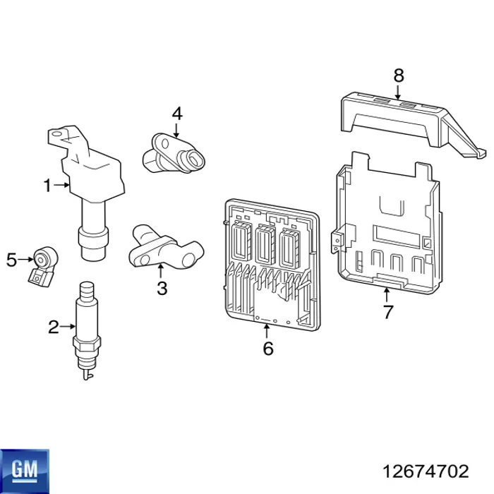 Елемент повітряного фільтра General Motors 12674702 ціна, від 8.49 USD