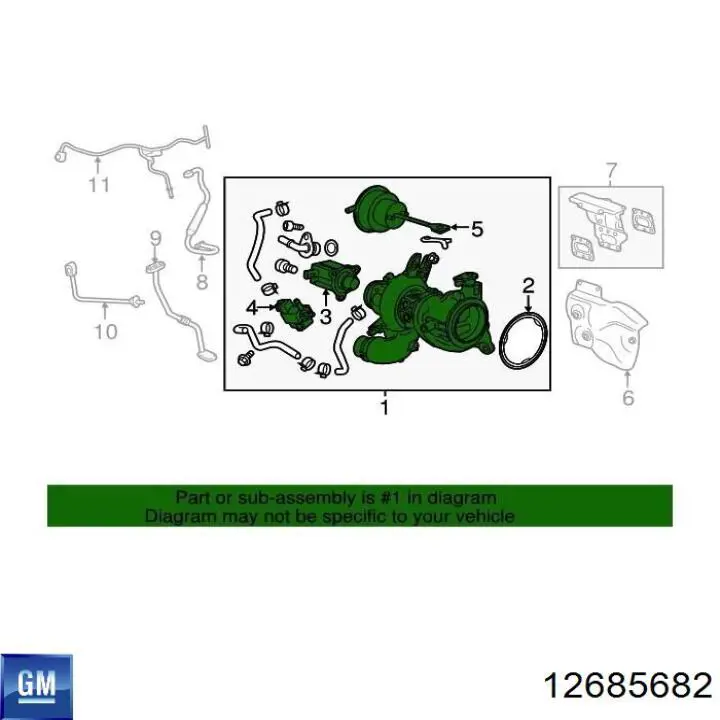 Турбіна 12685682 General Motors