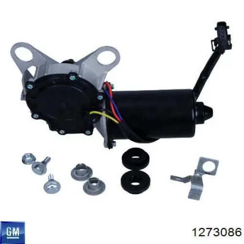 Двигун склоочисника лобового скла (трапеції) 1273086 General Motors