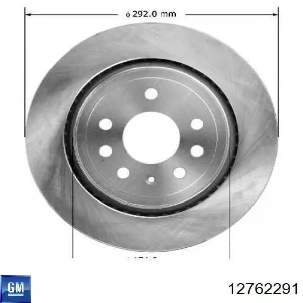 Диск гальмівний задній 12762291 General Motors