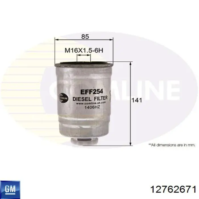 Купити 12762671 General Motors Фільтр-відстійник палива грубої очистки