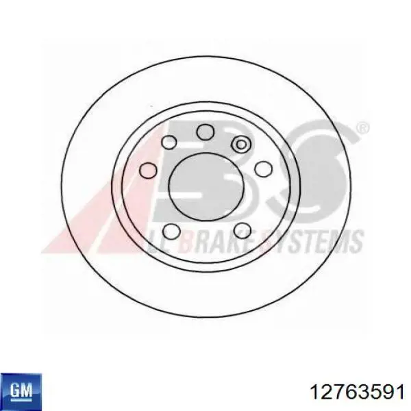 12763591 General Motors Дискові гальма
