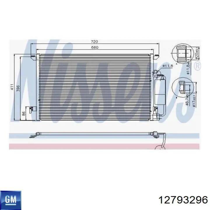 12793296 General Motors Конденсатор