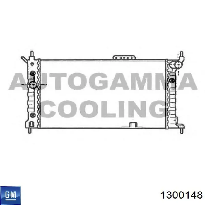 Радіатор охолодження двигуна 1300148 General Motors