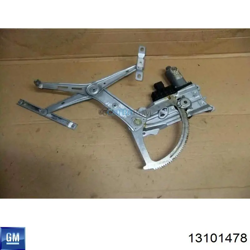 Двигун склопідіймача двері передньої, лівої 13101478 General Motors