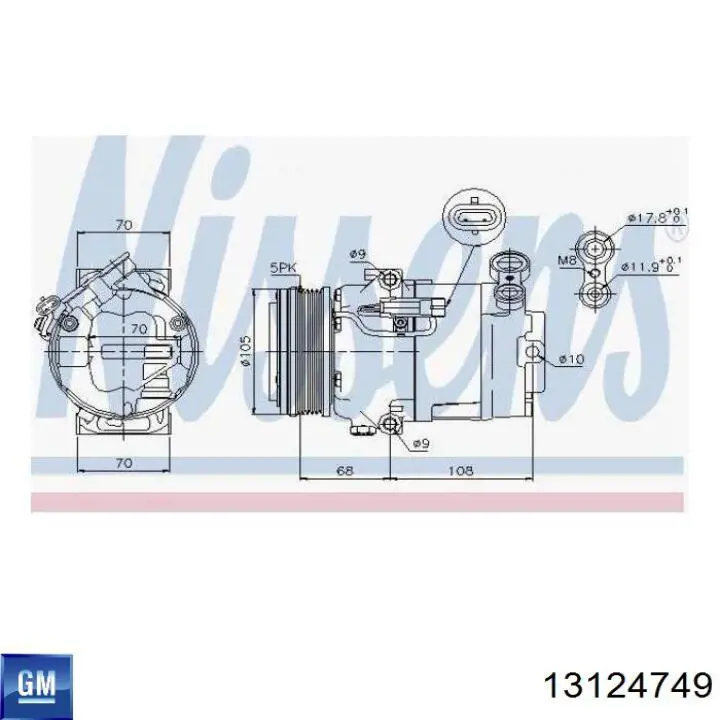Купити 13124749 General Motors Компресор кліматичної установки