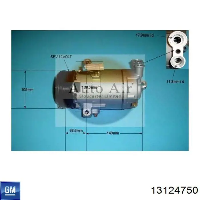 Купити 13124750 General Motors Компресор кліматичної установки