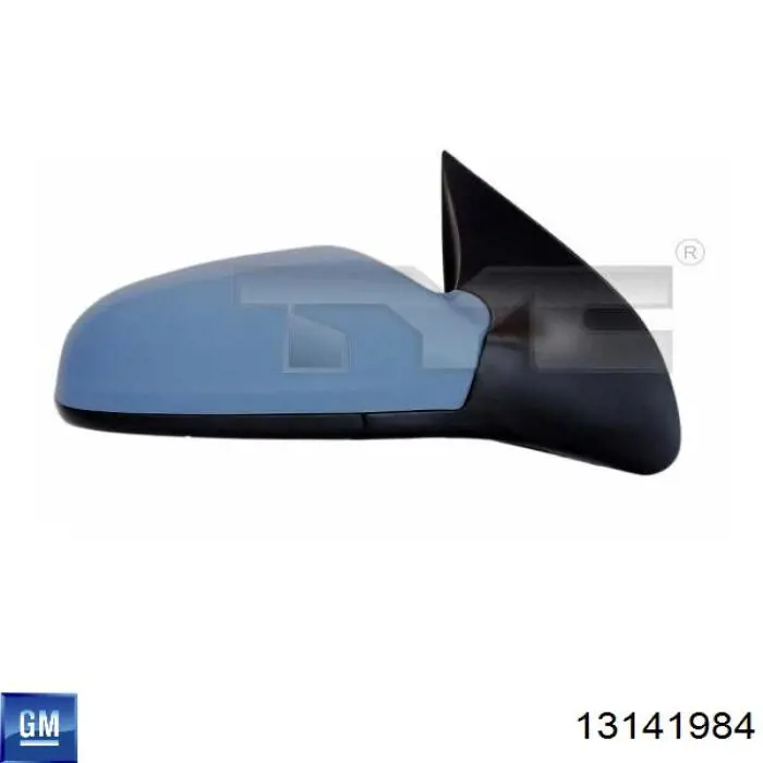 Дзеркальний елемент дзеркала заднього виду, правого 13141984 General Motors