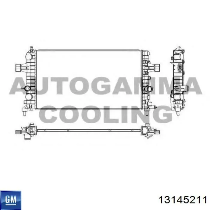 Радіатор 13145211 General Motors