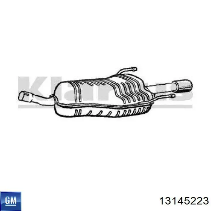Купити 13145223 General Motors Вихлоп