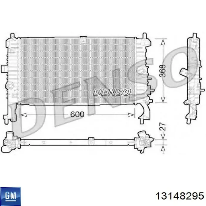 Купити 13148295 General Motors Радіатор двигуна