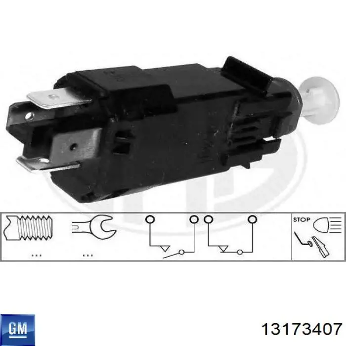 Жабка тормозу 13173407 General Motors