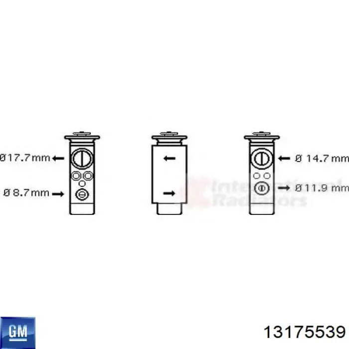13175539 General Motors Клапан розширювальний