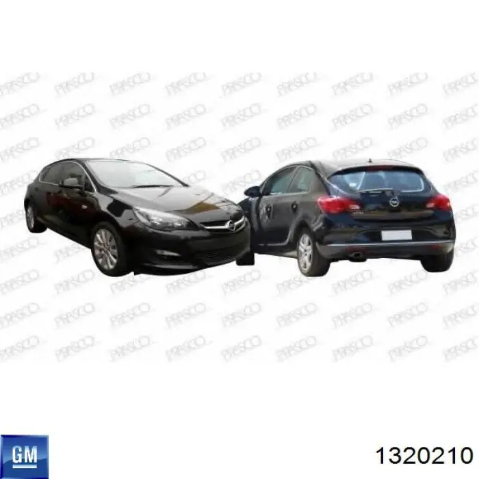 Решітка радіатора 1320210 General Motors
