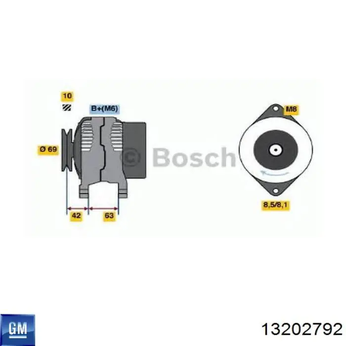 Подушка (опора) двигуна, передня Opel 13202792 ціна, від 119.43 USD