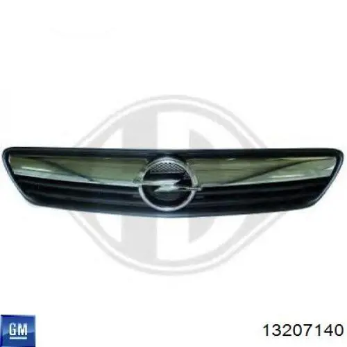 Облицювання радіатора Opel 13207140 ціна, від 50.67 USD