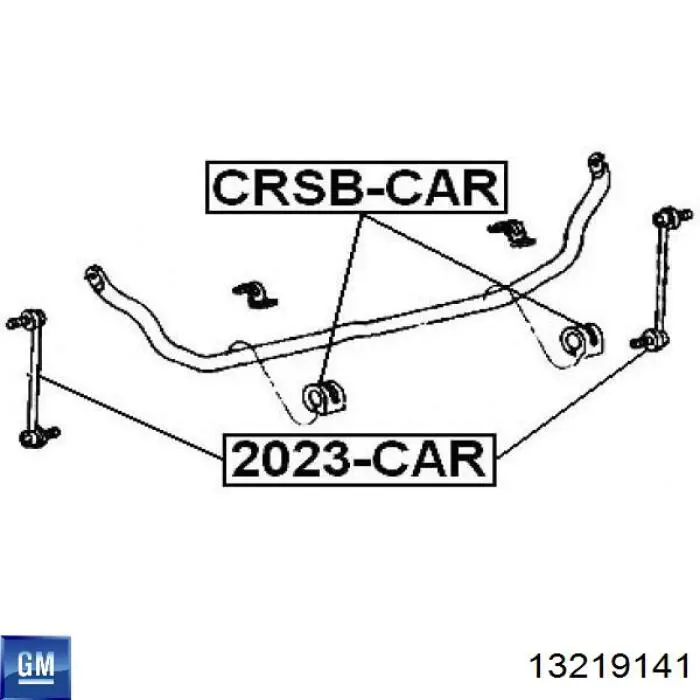 Купити 13219141 General Motors Тяжка стабілізатора переднього