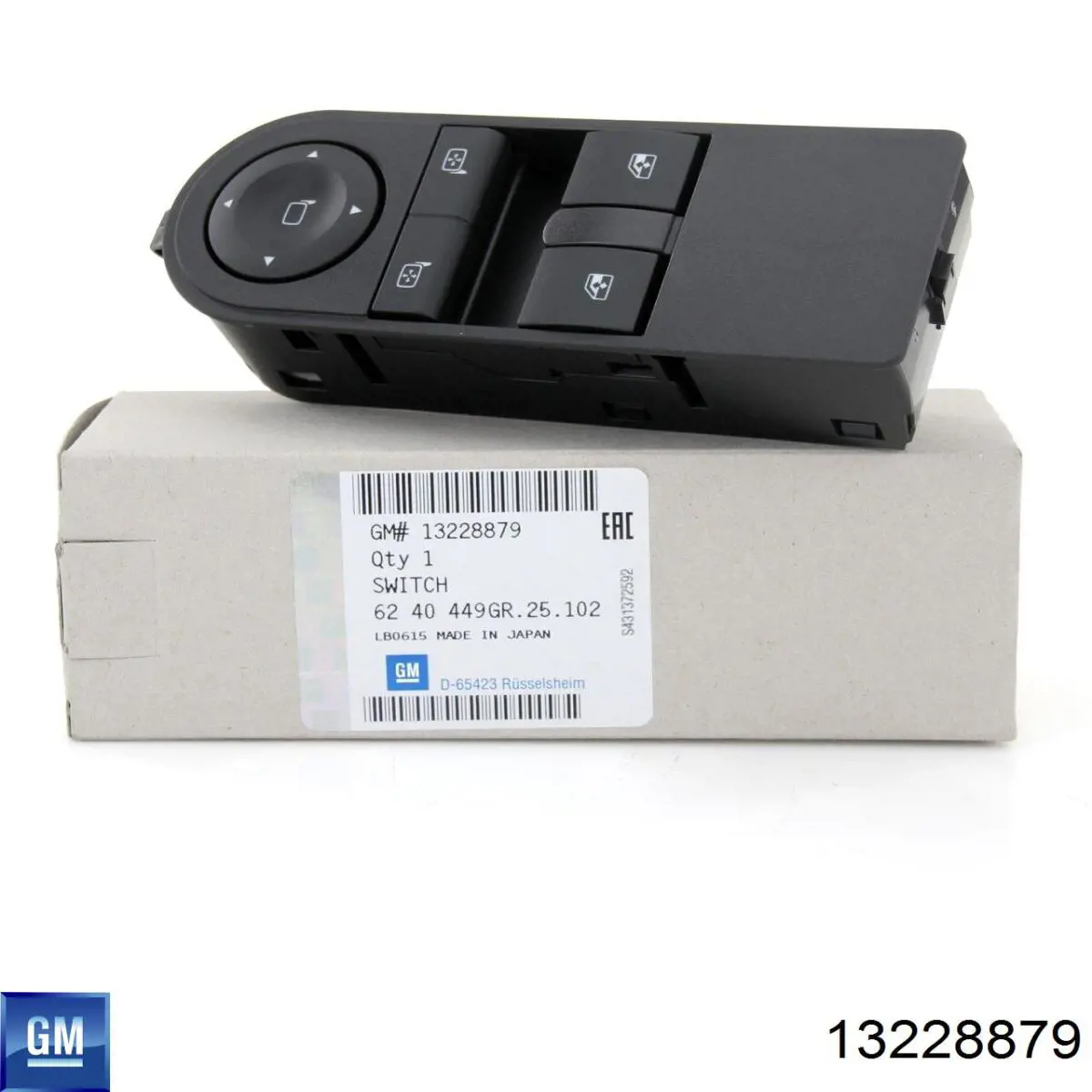 Кнопковий блок керування склопідіймачами передній лівий General Motors 13228879 ціна, від 24.37 USD