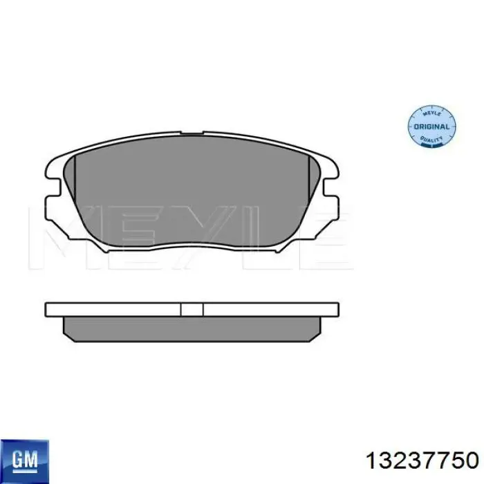 Гальмівні колодки General Motors 13237750 ціна, від 24.22 USD