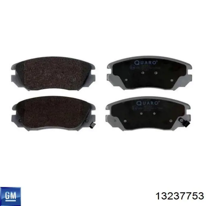 Гальмівні колодки General Motors 13237753 ціна, від 30.33 USD
