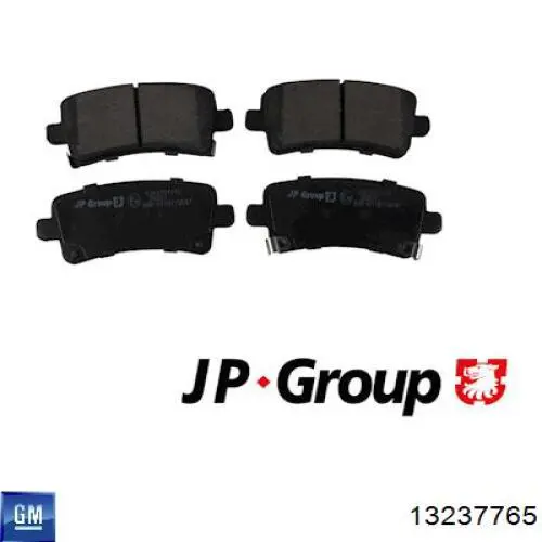 Задні гальмівні колодки General Motors 13237765 ціна, від 22.50 USD