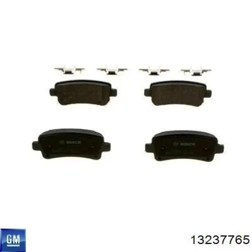 13237765 General Motors Колодки гальмівні задні, дискові
