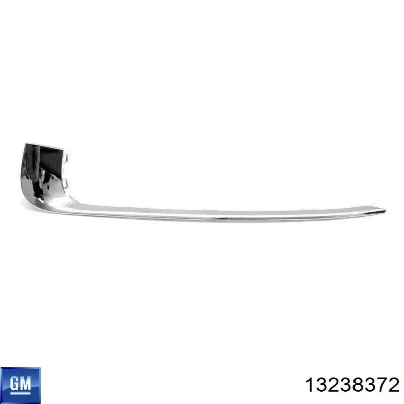 Купити 13238372 Opel Молдинг решітки переднього бампера, лівий