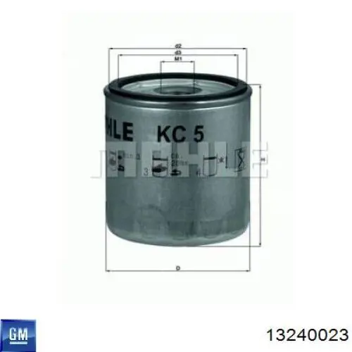Паливний фільтр 13240023 General Motors