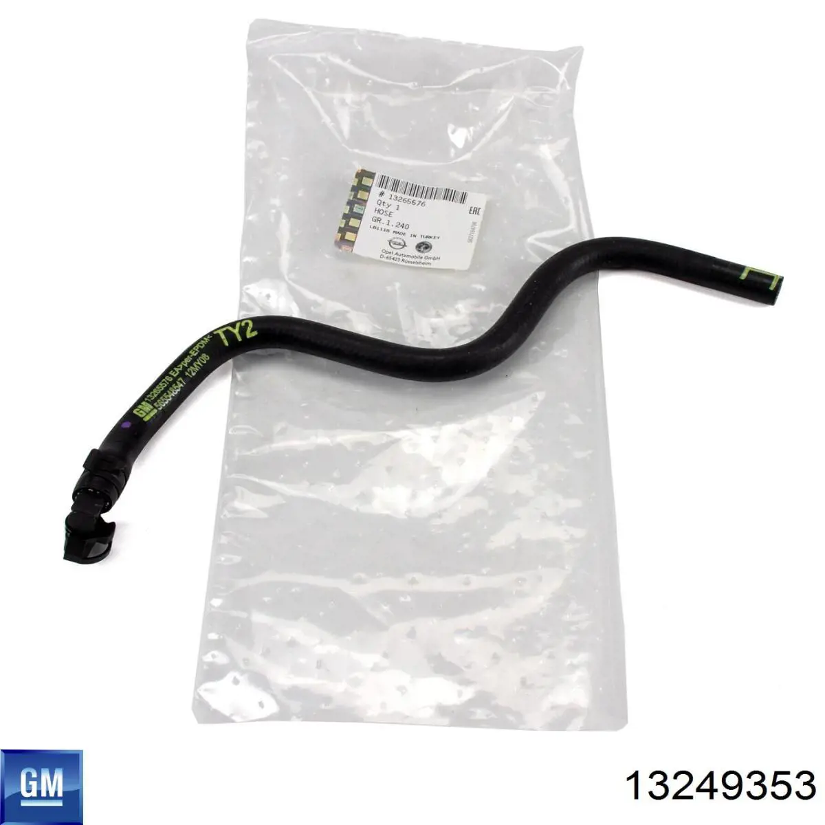 Шланг розширювального бачка, верхній General Motors 13249353 ціна, від 10.55 USD