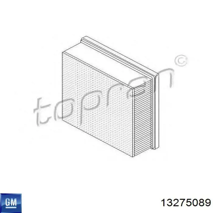 Елемент повітряного фільтра General Motors 13275089 ціна, від 10.63 USD