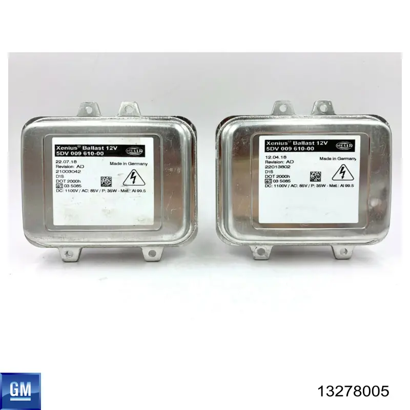 Блок розпалювання, ксенон General Motors 13278005