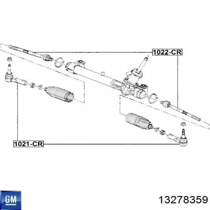 Наконечник рульовий General Motors 13278359 ціна, від 13.60 USD