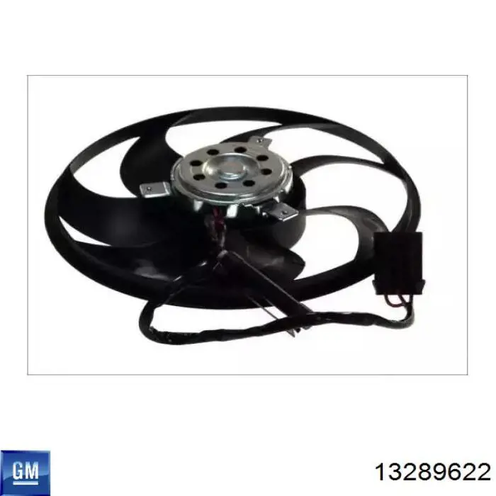 Купити 13289622 General Motors Електровентилятор охолодження в зборі (двигун + крильчатка)