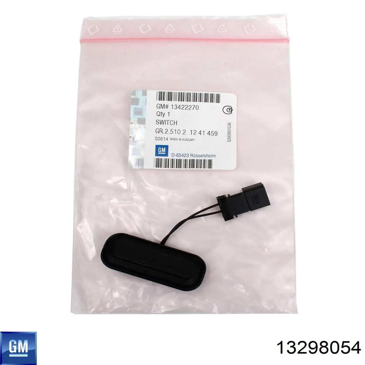 Кнопка приводу замка задньої 3/5 двері (ляди) 13298054 General Motors