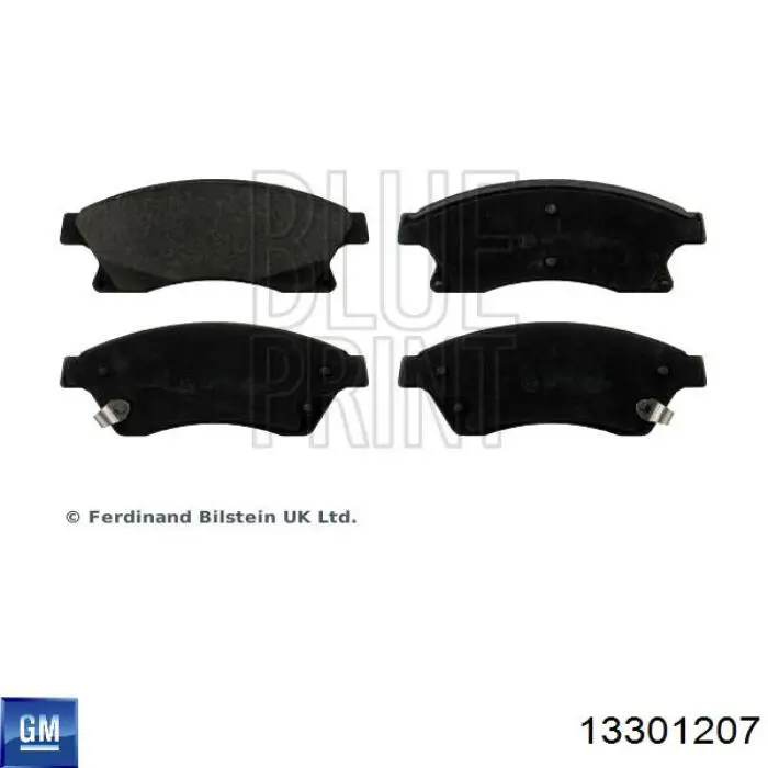 Купити 13301207 General Motors Колодки гальмівні передні, дискові
