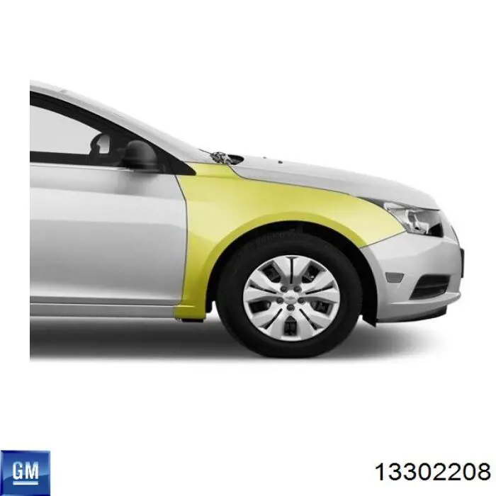 13302208 General Motors Крило переднє праве