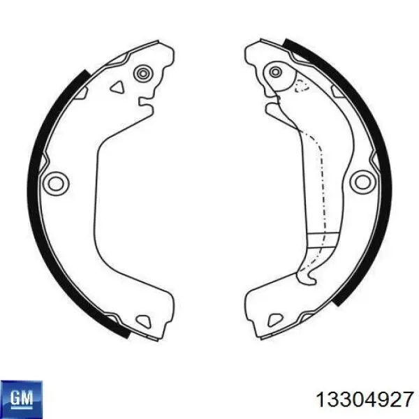 Купити 13304927 General Motors Колодки гальмові задні, барабанні