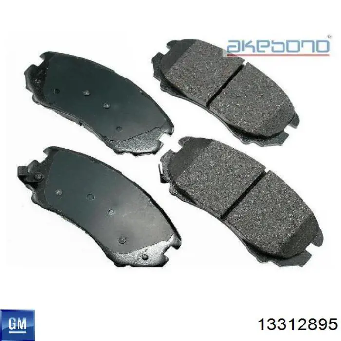 Гальмівні колодки General Motors 13312895 ціна, від 30.43 USD