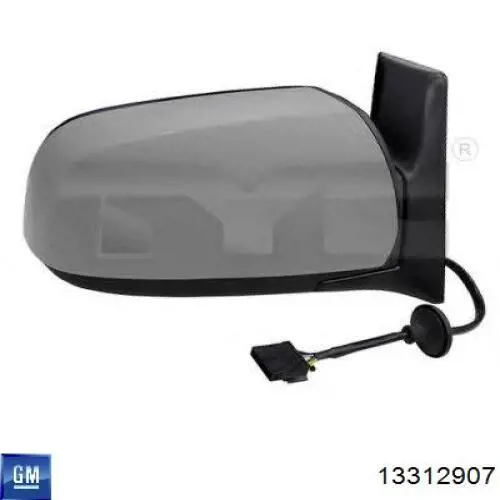 Ліве бічне дзеркало General Motors 13312907 ціна, від 84.42 USD