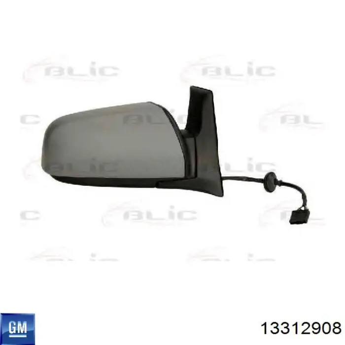 Праве бічне дзеркало General Motors 13312908 ціна, від 69.92 USD