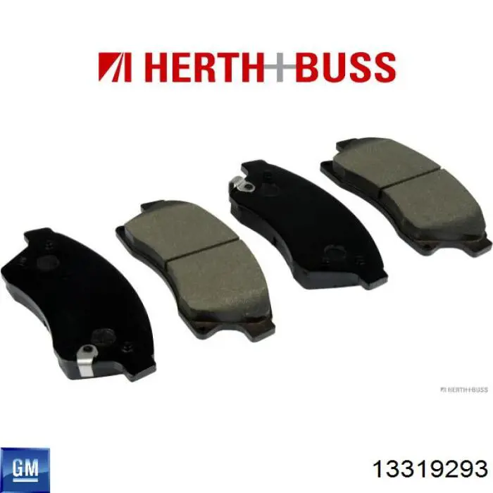 Задні гальмівні колодки 13319293 General Motors