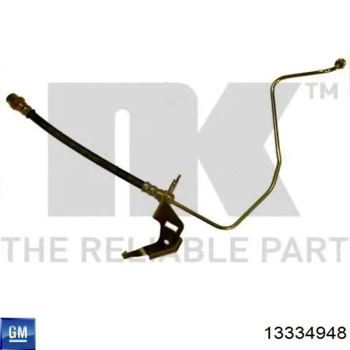 Шланг гальмівний задній, правий General Motors 13334948 ціна, від 18.31 USD