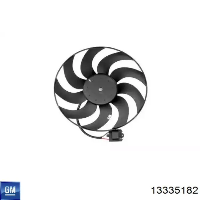 Купити 13335182 General Motors Електровентилятор охолодження в зборі (двигун + крильчатка)